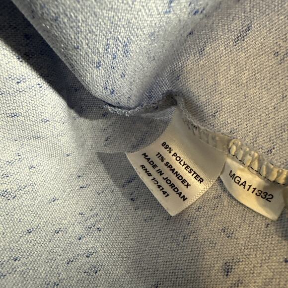 Men’s Walter Hagen 11 Majors Light Blue Heathered Short Sleeve Golf Polo Large - Picture 6 of 9